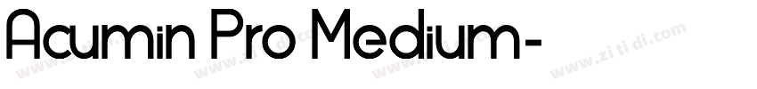 Acumin Pro Medium字体转换